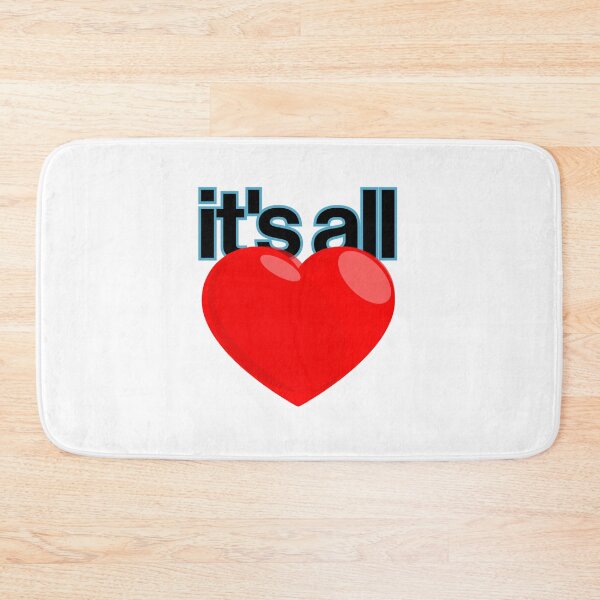 Item preview, It's All Love (black text) designed and sold by Kipepeo Design Ltd..