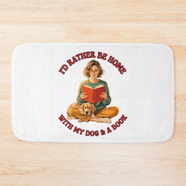 Item preview, I'd Rather Be Home With My Dog & A Book: Quiet Joy designed and sold by elynne9.