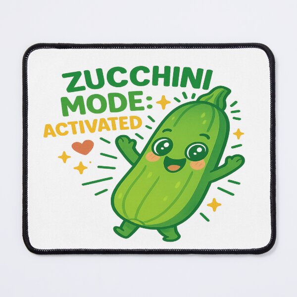 Item preview, Zucchini Mode: Activated – Cute Queerplatonic Pride Design designed and sold by Rajasekar.