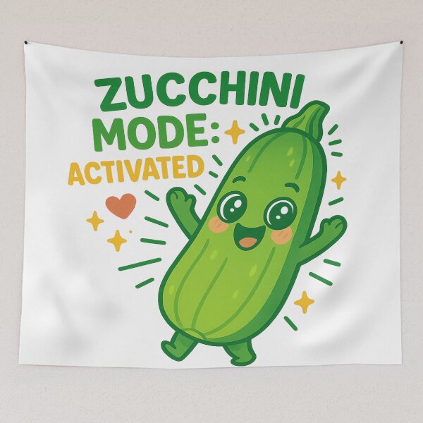 Item preview, Zucchini Mode: Activated – Cute Queerplatonic Pride Design designed and sold by Rajasekar.