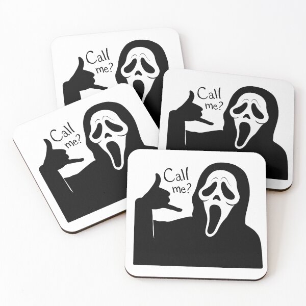 Item preview, Ghostface says "Call me?" - Funny Scream Movie Design designed and sold by AliKwStore.