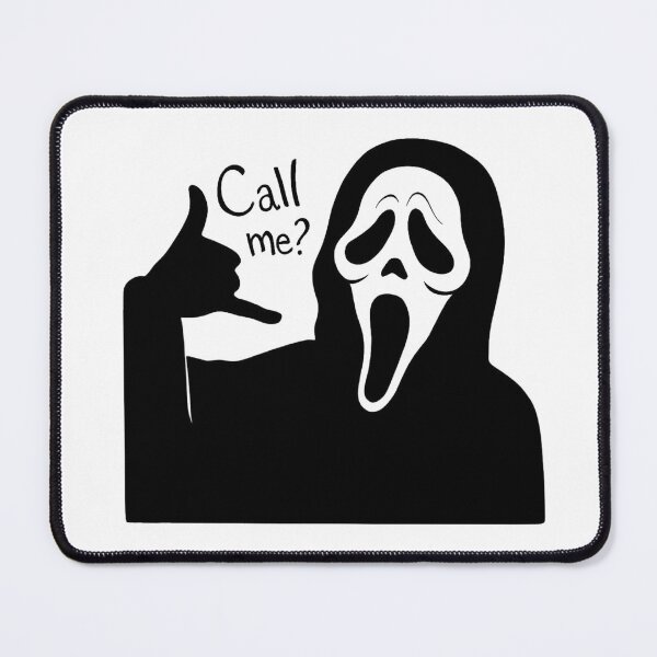 Item preview, Ghostface says "Call me?" - Funny Scream Movie Design designed and sold by AliKwStore.