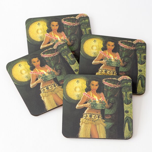 Item preview, Kava Bowl Hula Girl Tiki Statue Cave  designed and sold by Retroaugogo.