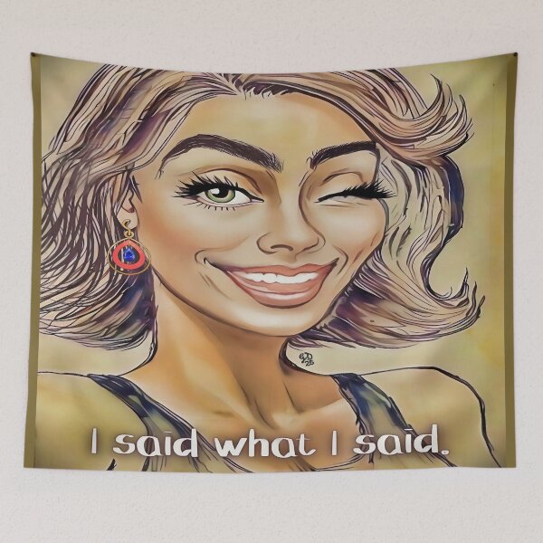 Item preview, Winking Sass Queen Bold Art Print designed and sold by gleefulme.