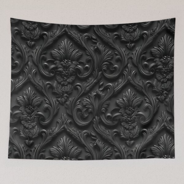 Item preview, Dark and Ornate Damask Pattern designed and sold by HausKatz.