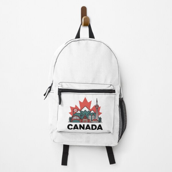 Item preview, Canada Skyline Vintage Travel Decal – Mountains, CN Tower Maple Leaf designed and sold by Paper Drip.