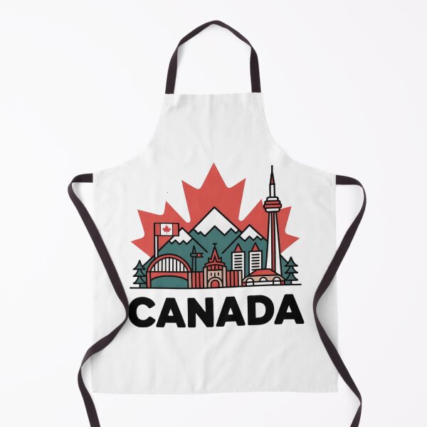 Item preview, Canada Skyline Vintage Travel Decal – Mountains, CN Tower Maple Leaf designed and sold by Paper Drip.