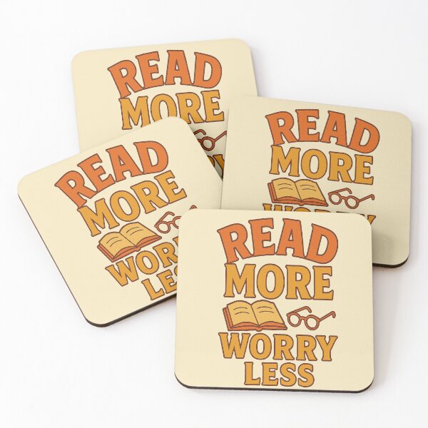 Item preview, Book Lovers Motto Read More Worry Less designed and sold by Glimmersmith.