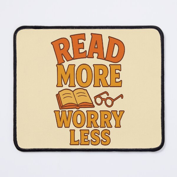 Item preview, Book Lovers Motto Read More Worry Less designed and sold by Glimmersmith.