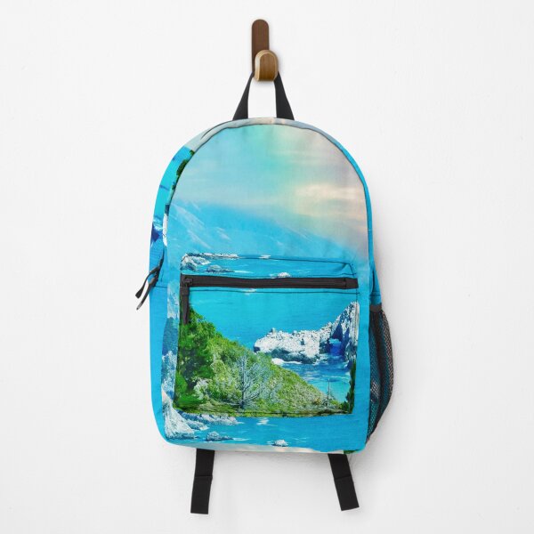 Item preview, Stunning Big Sur California Coastline with Rainbow over Ocean designed and sold by Yogibear & Rachelle .