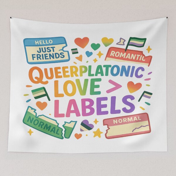 Item preview, Queerplatonic Love > Labels – QPR Pride Design designed and sold by Rajasekar.