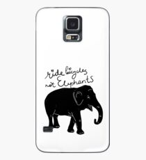 Ride bicycles not elephants Case/Skin for Samsung Galaxy
