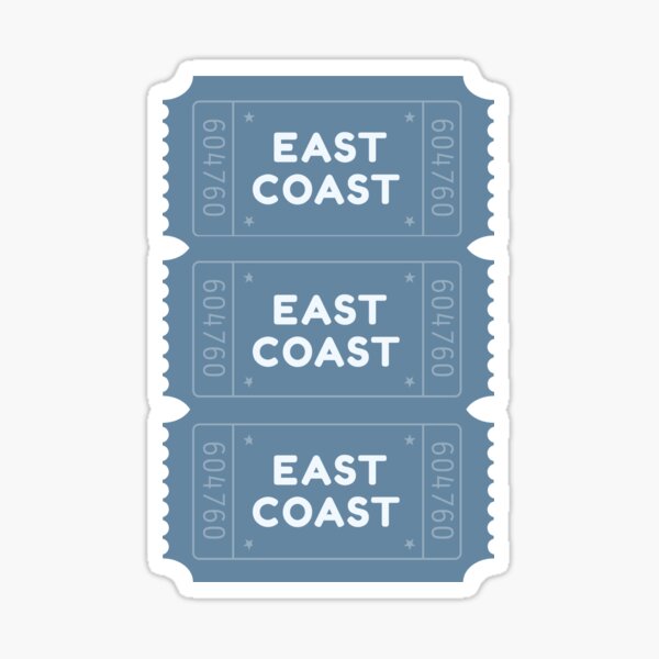 Vista previa del artículo con la obra «Entradas para la Costa Este - Nostalgia de verano», diseñado y vendido por MiraJune&Co.