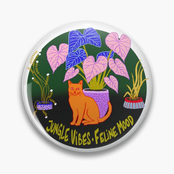 Item preview, Feline Jungle Mood Electric Vibe designed and sold by marialindemann.