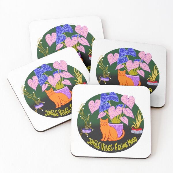 Item preview, Feline Jungle Mood Electric Vibe designed and sold by marialindemann.