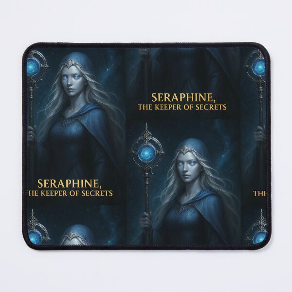 Artikelvorschau, Seraphine, die Hüterin der Geheimnisse – Wächterin von Eternium Fantasy Art entworfen und verkauft von KMChronicles.