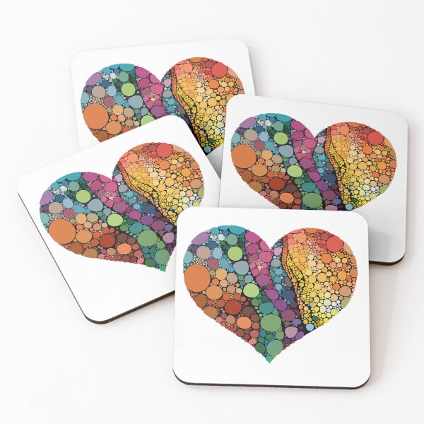 Item preview, Colorful Dot Art Heart Design – Vibrant Abstract Love Artwork designed and sold by PnrArtDesign.