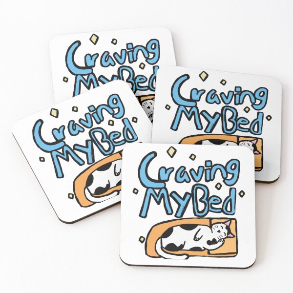 Item preview, Craving My Bed - Sleepy Black & White Cat Design designed and sold by Cherry Prism Designs.
