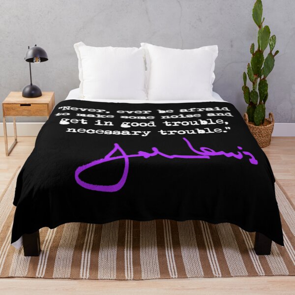 Item preview, Make some NOISE and get in Good Trouble - John Lewis (purple signature) designed and sold by Thelittlelord.