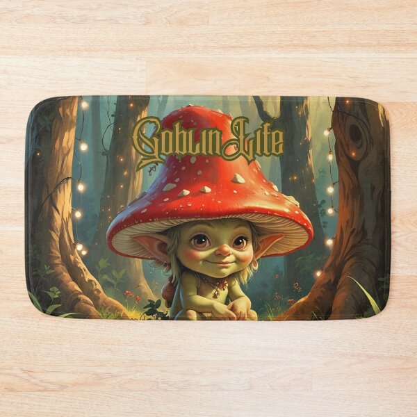 Item preview, Goblin Life: Baby Mushroom Goblinlet designed and sold by Edenglow Prints & Peculiars.