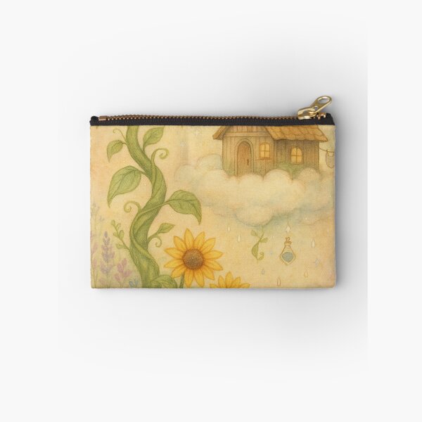 Item preview, Beanstalk to the Clouds – Cozy Cottagecore Dreamscape with Sunflowers designed and sold by MoonMommaMagic.