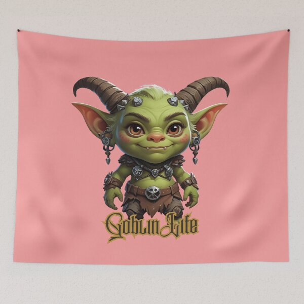 Item preview, Goblin Life: Young Goblin of Chaos & Metal designed and sold by Edenglow Prints & Peculiars.