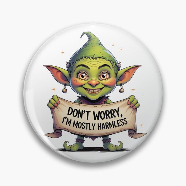 Item preview, Mostly Harmless Goblin designed and sold by Edenglow Prints & Peculiars.