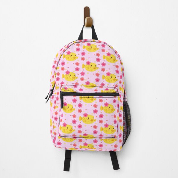 Item preview, Yellow Boxfish and Hibiscus - Pink designed and sold by HIMEKARI.