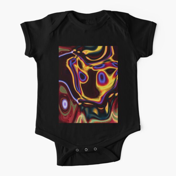 Blue Flames Short Sleeve Baby One Piece Redbubble - neon flame cross roblox