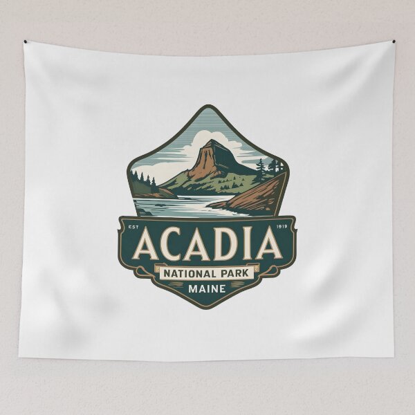 Item preview, Acadia National Park - Maine - United States designed and sold by GoodOldVintage.