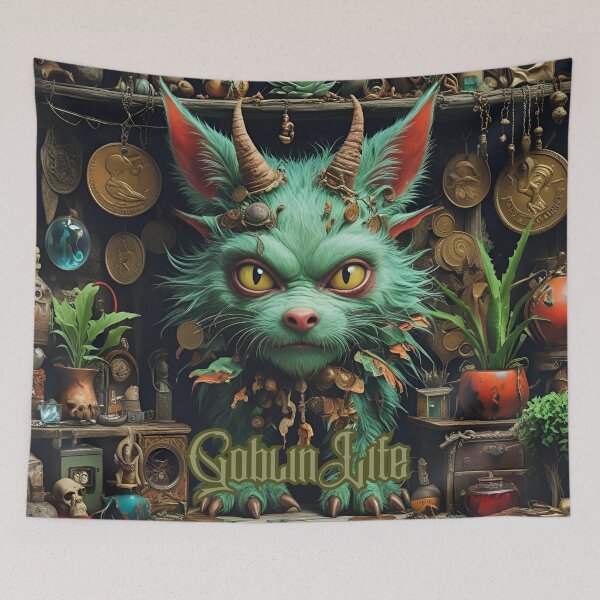 Item preview, Goblin Life: Feral Trinket Cat designed and sold by Edenglow Prints & Peculiars.