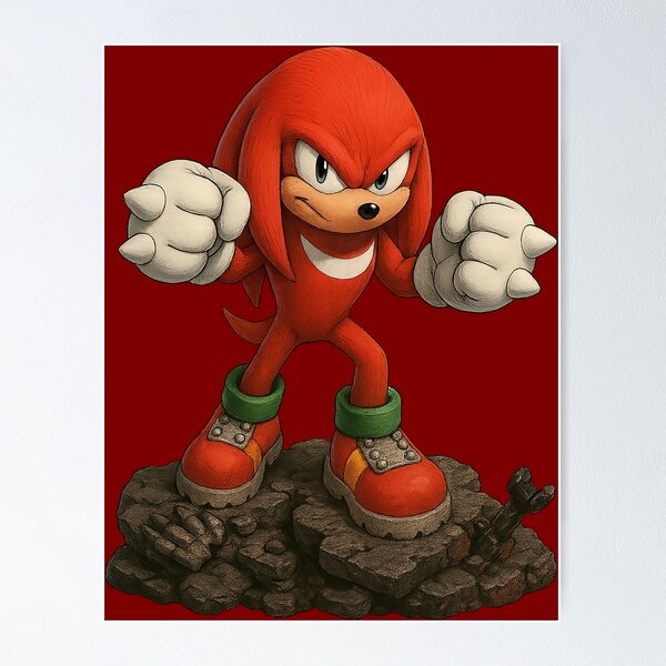 Item preview, Knuckles Movie Fists Battle designed and sold by ReasonsImBroke.