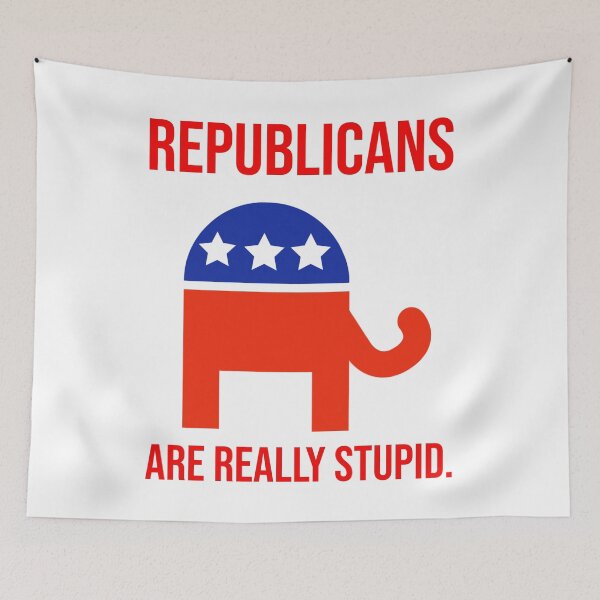 Item preview, Republicans are really stupid.  designed and sold by Rachel the Artist .