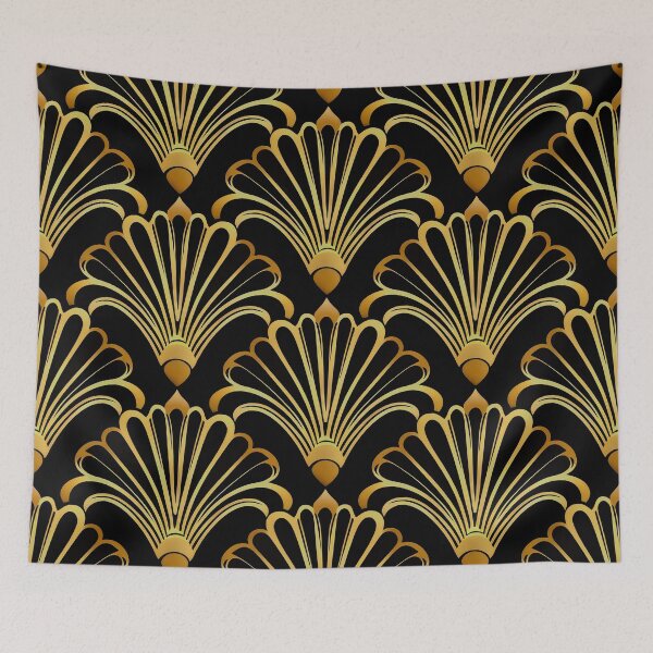Item preview, Romantic Art Deco Golden Ombre Elegant Classy Pattern designed and sold by DEC02.