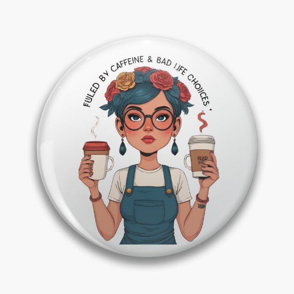 Item preview, Fueled By Caffeine & Bad Life Choices designed and sold by Edenglow Prints & Peculiars.