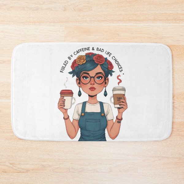 Item preview, Fueled By Caffeine & Bad Life Choices designed and sold by Edenglow Prints & Peculiars.