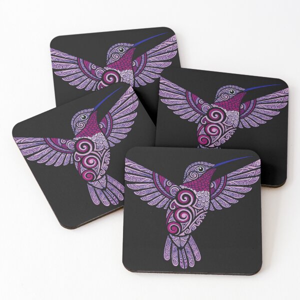 Item preview, Maori Hummingbird | Digital Illustration with Detailed Tribal Patterns designed and sold by  Ojo de Lilith.
