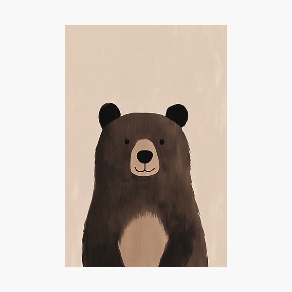 Aperçu de l'œuvre Crèche Brown Bear Boy créée et vendue par Nova~Prints.