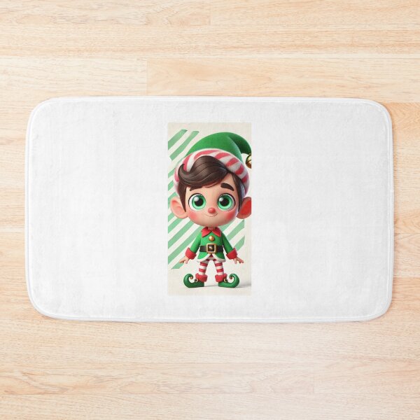Item preview, Christmas Elf Boy with Candy Hat designed and sold by Sillytoe.