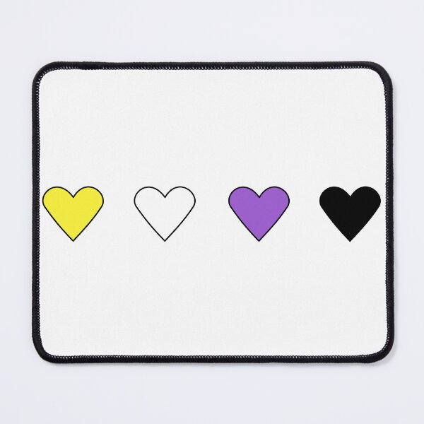 Item preview, Nonbinary Pride Hearts designed and sold by EBParsley.