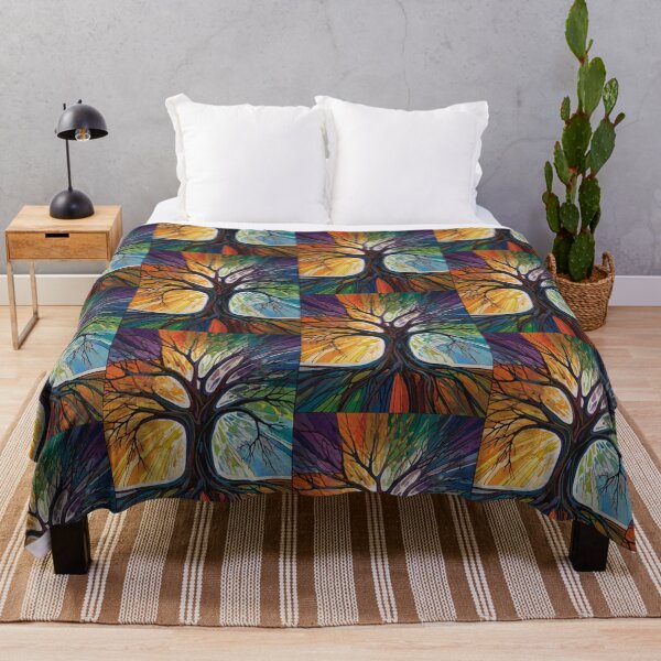 Item preview, Vibrant Symphony of a Tree with Colorful Roots and Branches designed and sold by KilianSzmid.