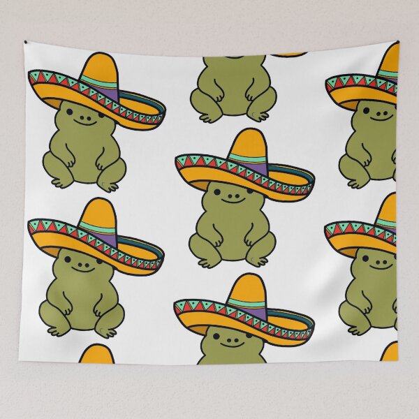 Item preview, Sombrero Frog Illustration designed and sold by CmpsDesigns .