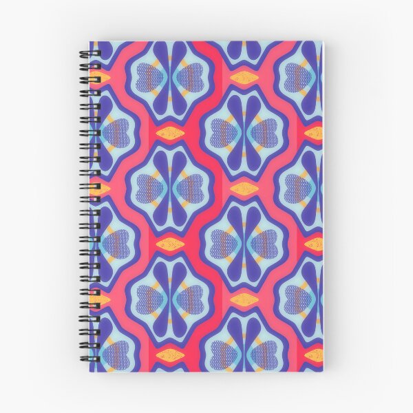 Item preview, Modern Moroccan Mirror Pattern | Bold Abstract Floral in Red, Blue & Gold designed and sold by Stacey Spivak.