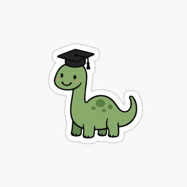 Item preview, Cute Dinosaur Graduation Design designed and sold by High School Spirit.