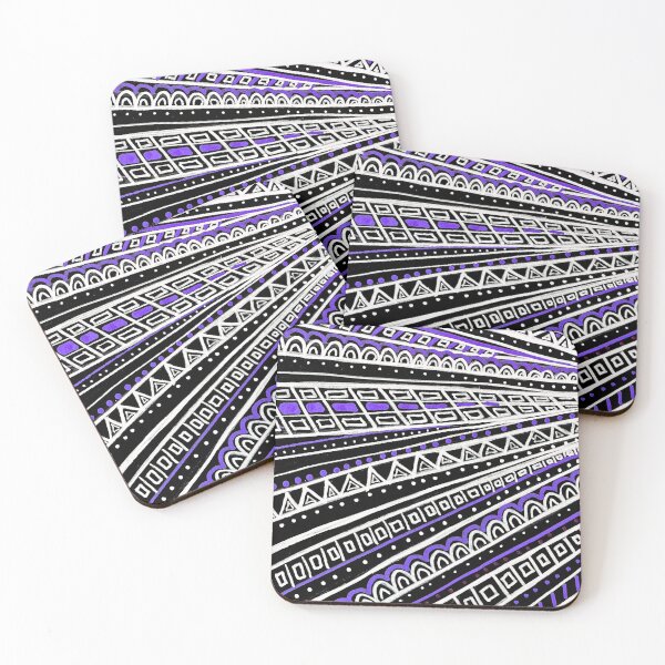 Item preview, Purple, White and Black Pattern designed and sold by TheArtyOne11.