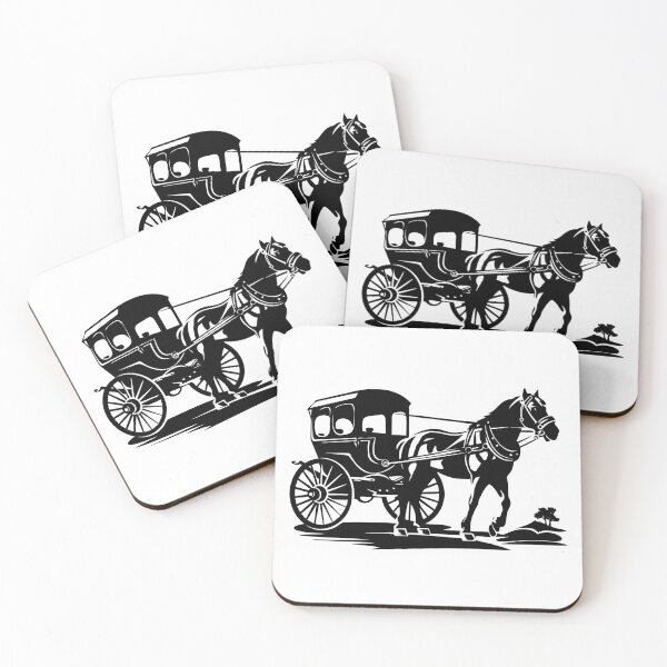 Item preview, Stagecoach Horse-Drawn Carriage Vintage Vehicle Wagon designed and sold by inkoutninja.