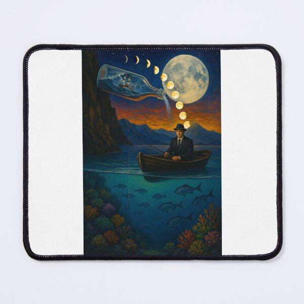 Item preview, Fisherman of the Subconscious designed and sold by GrassoGraphics.