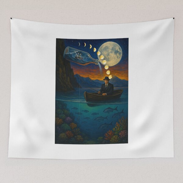 Item preview, Fisherman of the Subconscious designed and sold by GrassoGraphics.