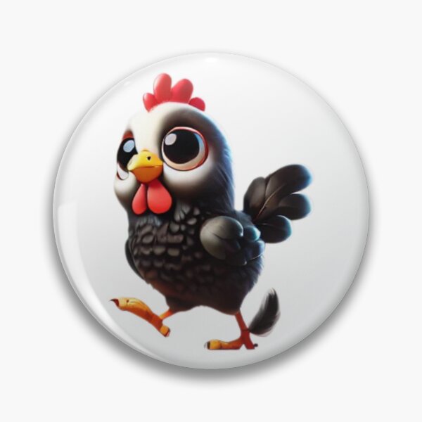 Item preview, Adorable Black Cochin Chicken designed and sold by Sillytoe.