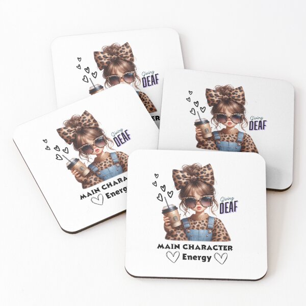 Item preview, Giving Deaf Main Character Energy – Cool Teen Girl Design designed and sold by Dance Vibes: Blingit Studios.